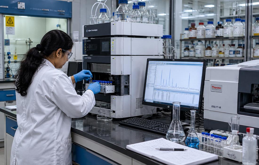 Formulation laboratory at the Peenya works